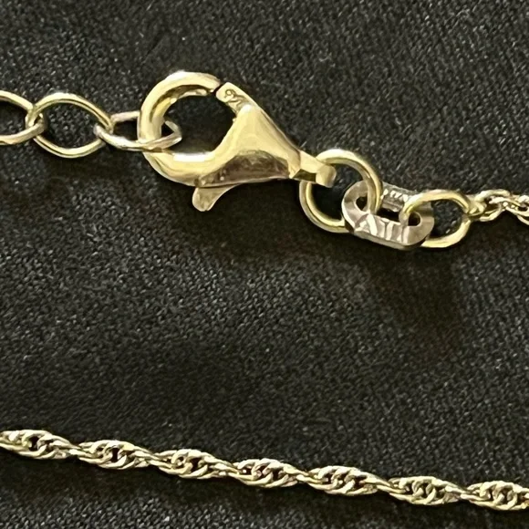 Dior Silver Pendant Necklace .925 Italy Sterling Silver Chain w/Extender - Picture 12 of 17